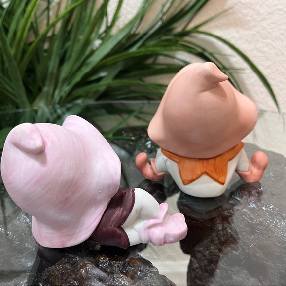 🌸Vintage🌸 Vintage Hand Painted Homco Porcelain Pixie Elf Figurines - Picture 5 of 9